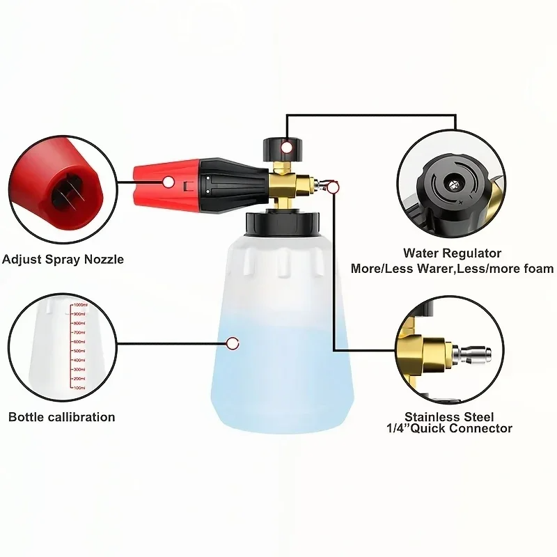 High Pressure PA Foam Cannon A - Foam Cannon Car Wash 评论和价格